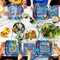 350 Pcs Beach Plates and Napkins Set – Pool Party Supplies for 50 Guests, Summer Disposable Paper Dinnerware Kit with Plates, Cups, Napkins, Cutlery (Forks, Knives, Spoons) for Swim Birthday, Luau